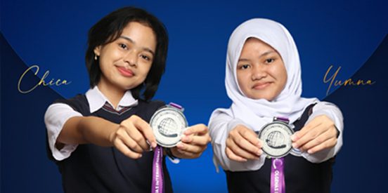 Cicha dan Yumna Bawa Pulang Medali Perak Olgenas 2023 dari UGM