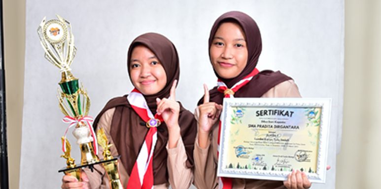 Zarani dan Safira, 2 Calon Peneliti dari SMA Pradita Dirgantara